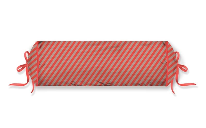 PiP Studio Raya Roll Cushion Red 22x70, 1 Zierkissen