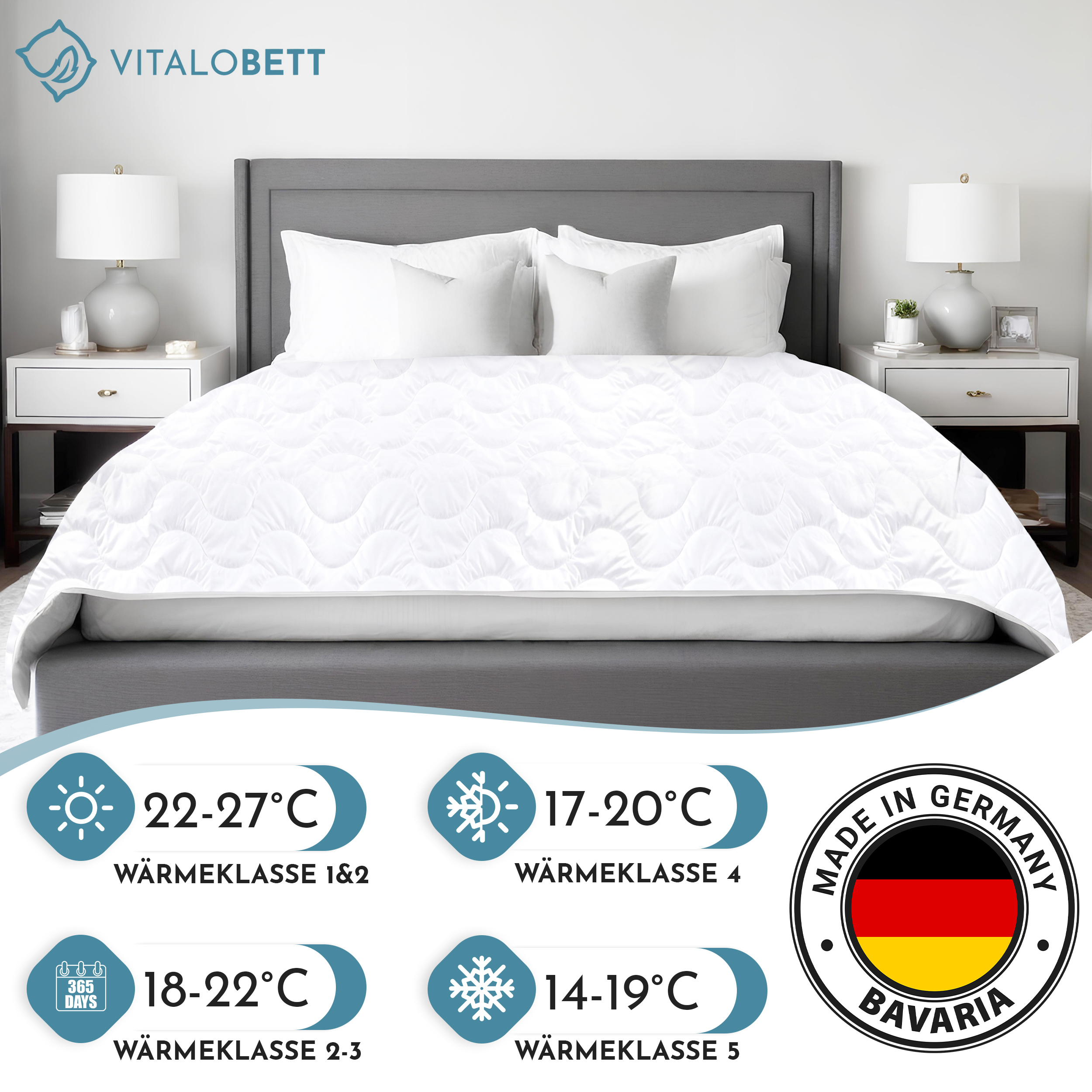 VitaloBett Essential Sommer Lyocell 240x220 leicht