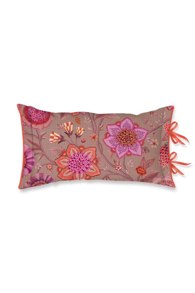 PiP Studio Viva La Vida Zierkissen Farbe Pink Größe 35x60 Cushion Wendedesign Blumen